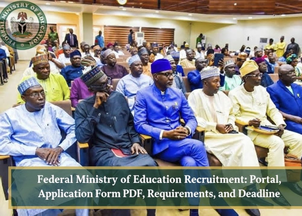 (2026) Federal Ministry of Education Recruitment: Portal, Application Form PDF, Requirements, and Deadline
